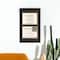 2 Opening 8.5" x 11" Black Document Frame with Double Mat by Studio Décor®